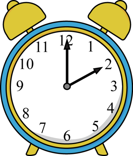 Cute alarm clock clipart