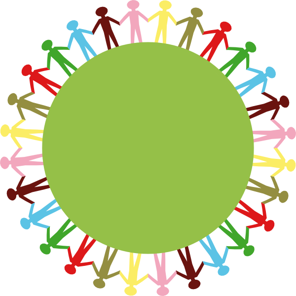 Children Holding Hands Clipart