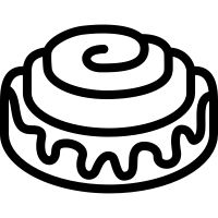 Cinnamon-bun icons