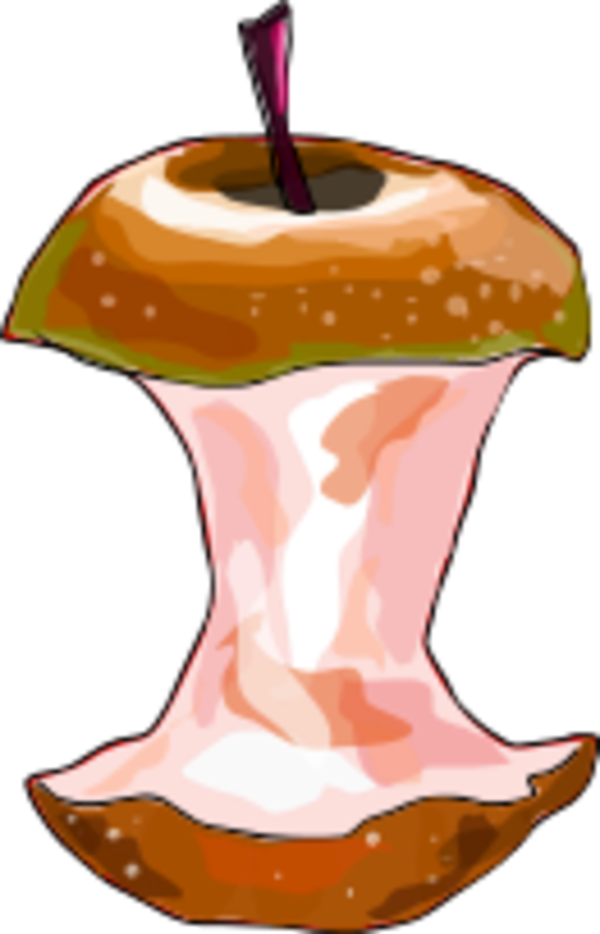 Apple Core - vector Clip Art
