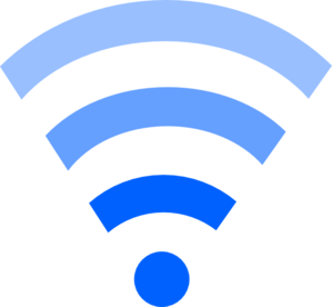 Blue Wifi Link Clip Art - vector clip art online ...