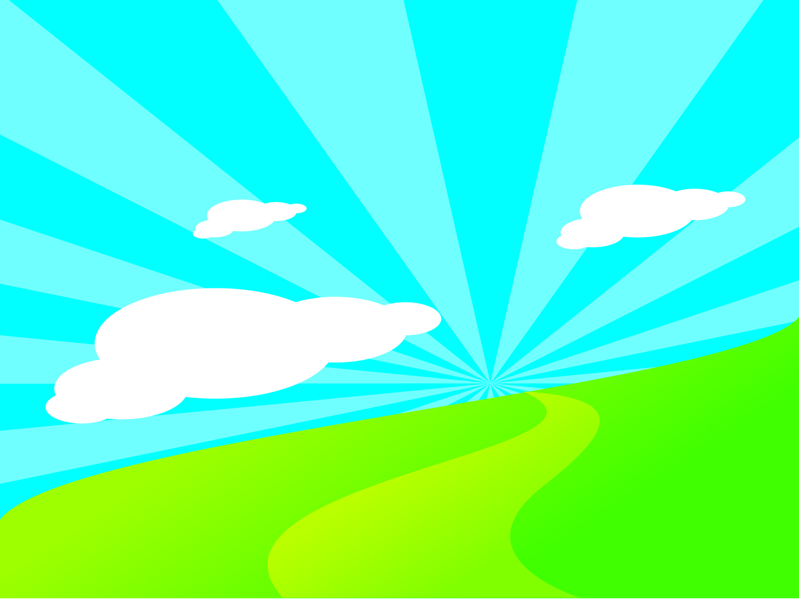 Blue Sky Backgrounds - Blue, Green, Nature, White - PPT Backgrounds