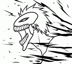 How to Draw Hollow Ichigo, Step by Step, Bleach Characters, Anime ...