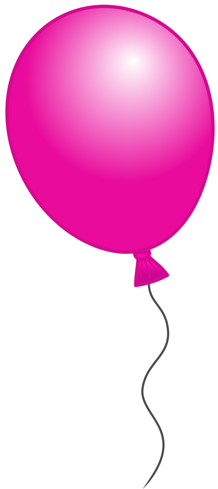 Pink birthday balloons border clipart no background
