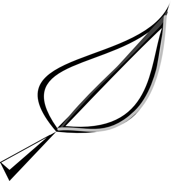 Simple Leaf Outline Clipart