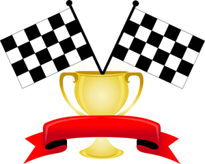 Cartoon race car clipart