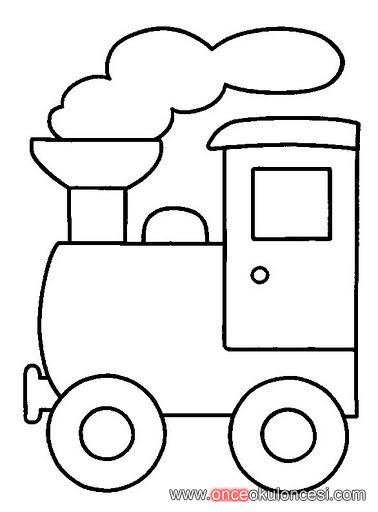 Best Photos of Train Templates Basic Shapes - Preschool Shape ...