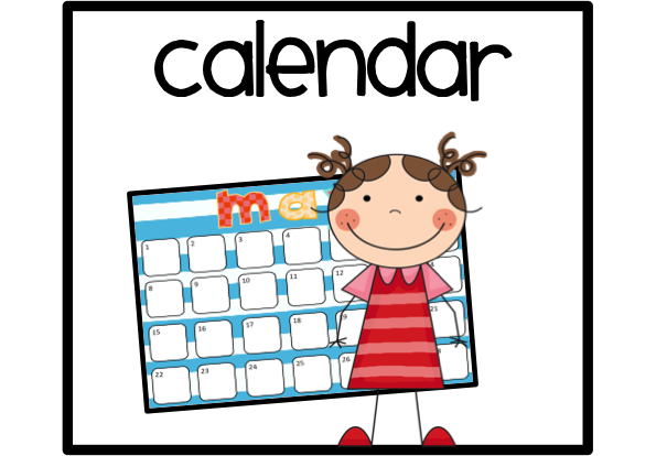 Clipart school calender images