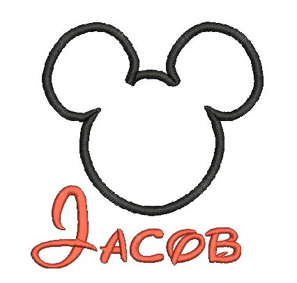 Mickey Mouse Head Stencil