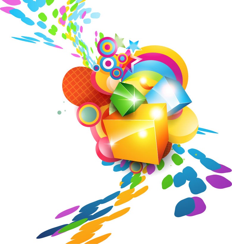 Colorful Cube Vector Background Free Vector Graphics All Free Web