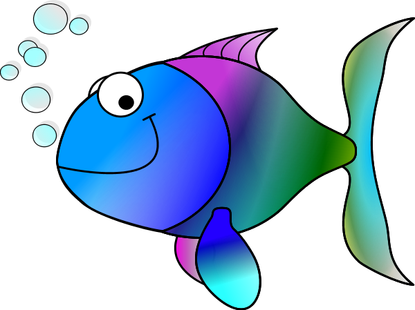 Happy fish clip art
