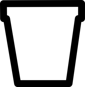 Flower Pot Clipart Black And White - Free Clipart ...