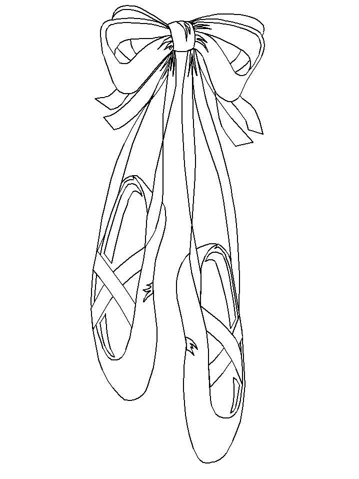 Gallery For > Ballet Shoe Drawing