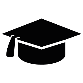 Student with Graduation Cap Silhouette | Silhouette of Student ...