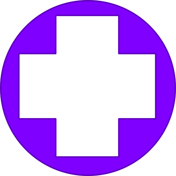 Purple Cross Clip Art - vector clip art online ...