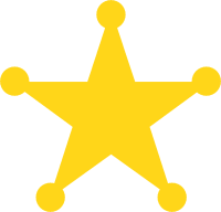 Sheriff star badge clipart