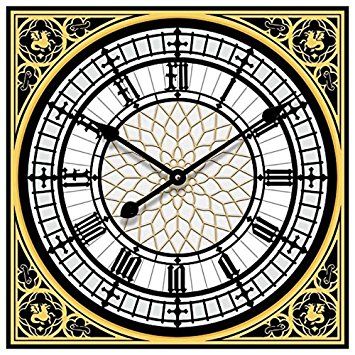 Tinas Collection Wall Clock Shabby Chic Big Ben Design, 60 x 60 cm ...