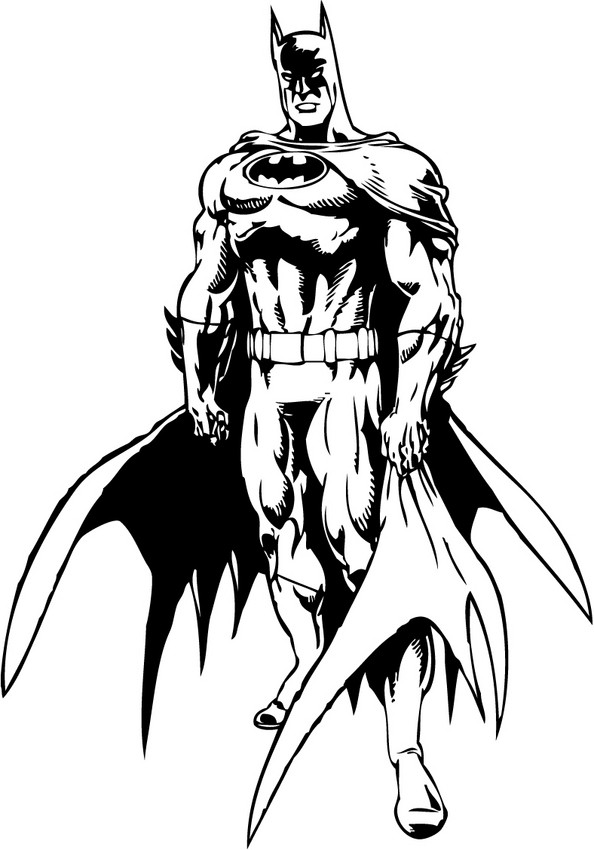 BATMAN coloring pages : 69 free superheroes coloring sheets