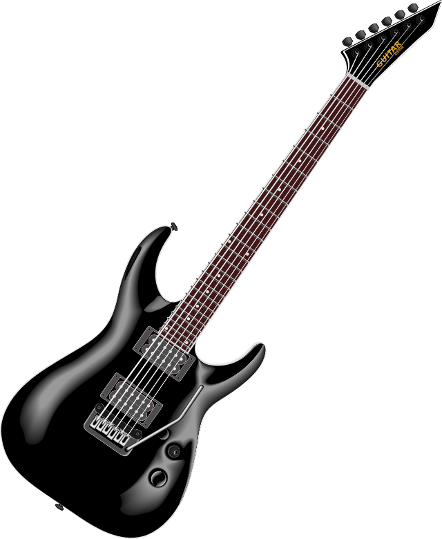 Cartoon Guitar Clip Art PNG | PNG Mart