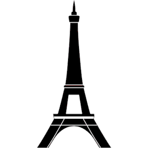 Eiffel tower outline clip art