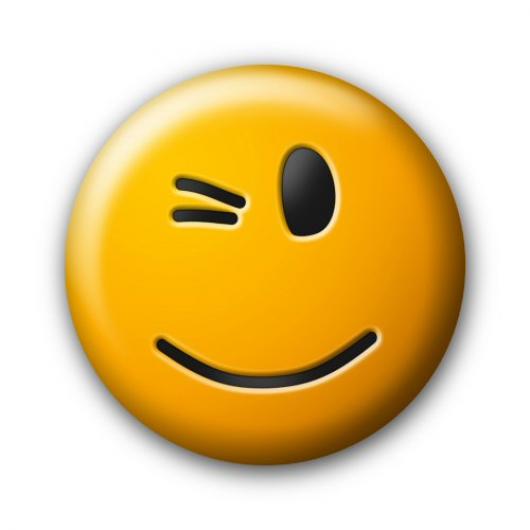 Clip Art Big Smile And Wink Clipart