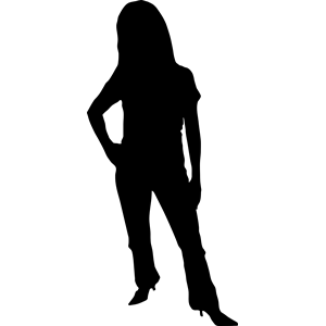 Clipart silhouette woman