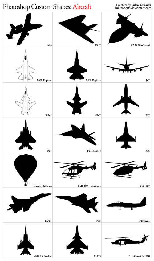 58 Free Photoshop Custom Shapes Collection