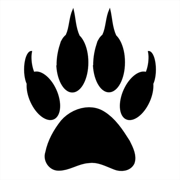 Best Photos of Paw Print Stencil Printable - Dog Paw Print ...