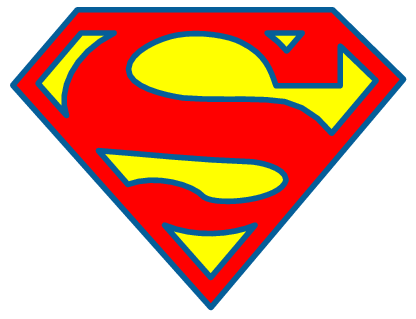 Outline Of Superman Logo - ClipArt Best