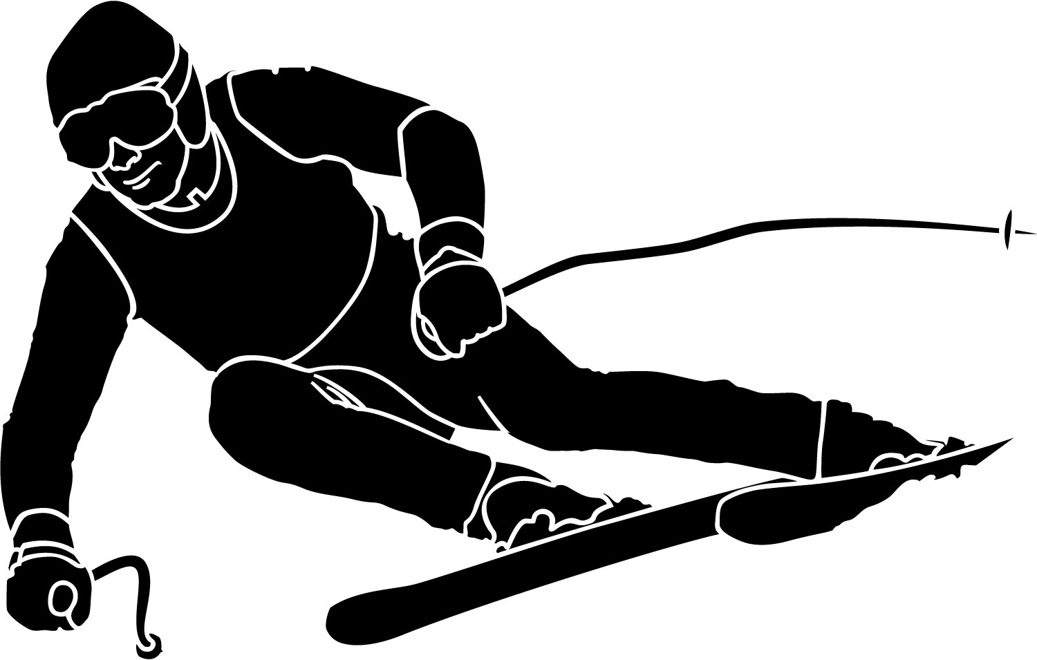 Clipart Skiing