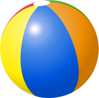 Beach Ball Clipart Black And White - Free Clipart ...