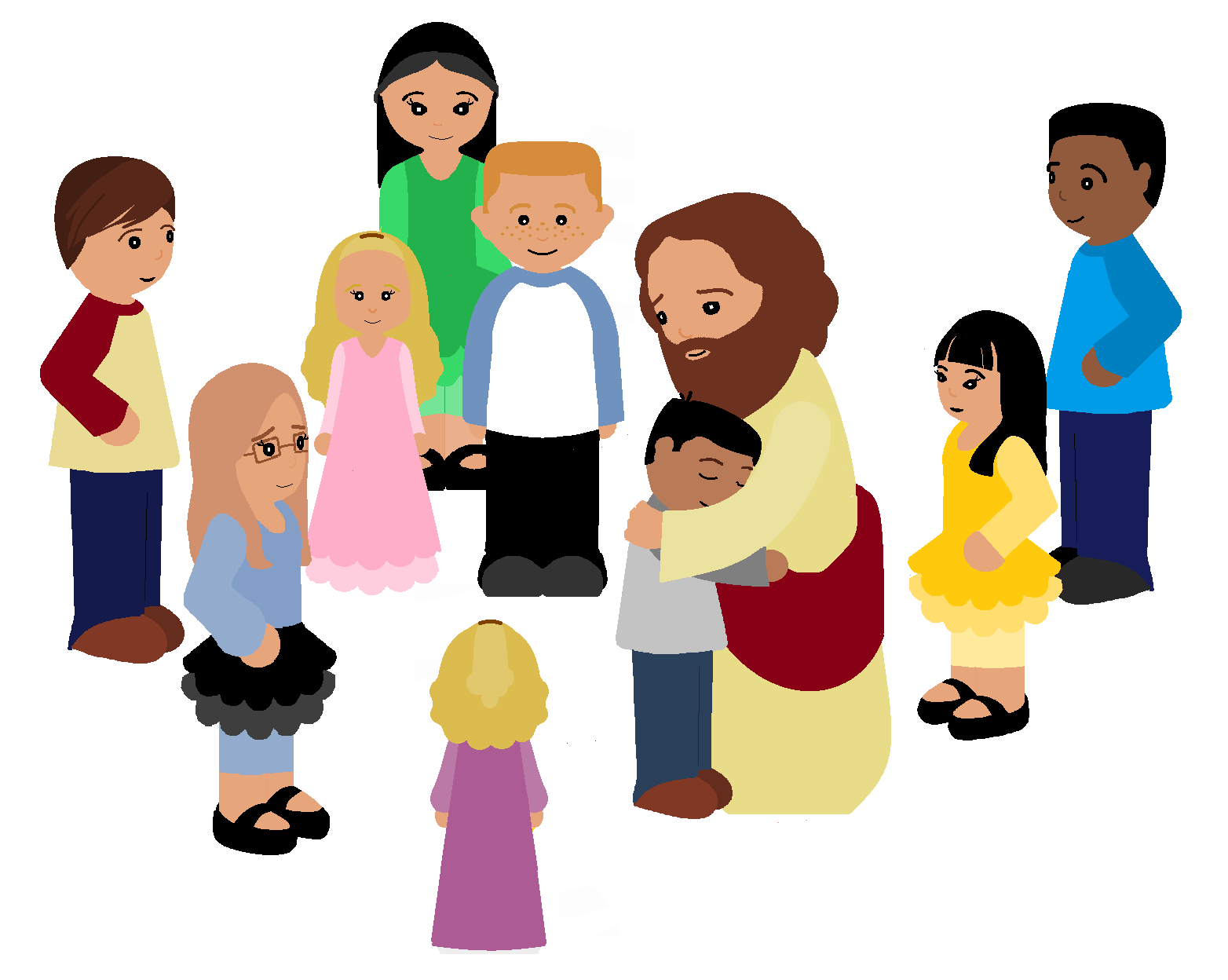 Child Praying Clipart - Tumundografico