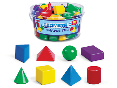 3-D Geometric Shapes Tub at Lakeshore Learning