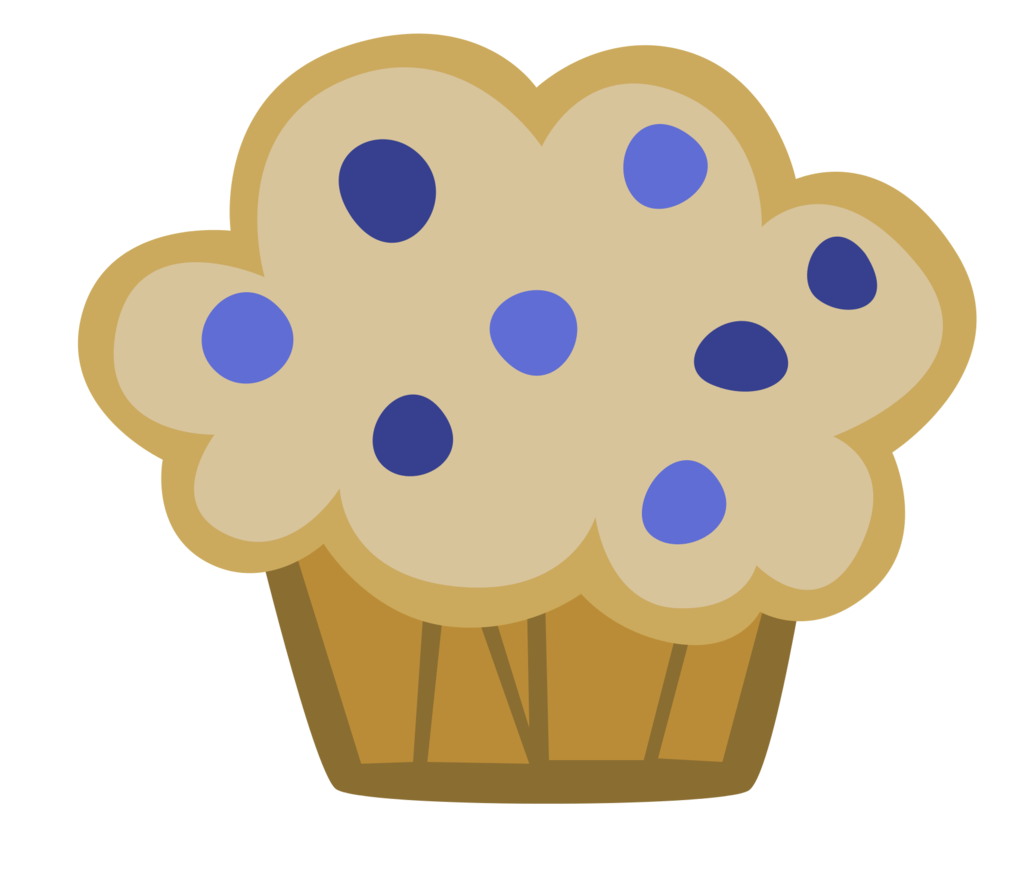 Blueberry muffin clipart