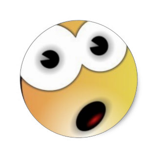 Smiley Shocked Stickers | Zazzle