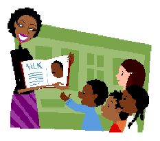 African american teacher clipart