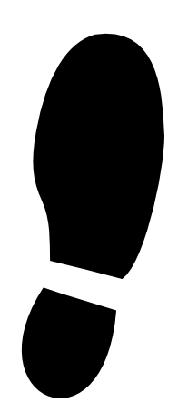 Shoe print clipart