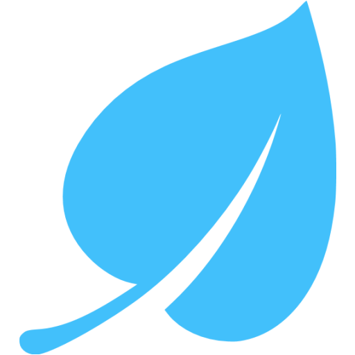 Caribbean blue leaf icon - Free caribbean blue leaf icons