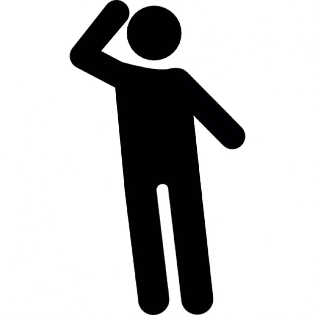 Standing person silhouette Icons | Free Download