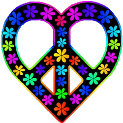 Clip Art 4: Heart Theme Peace Sign Art