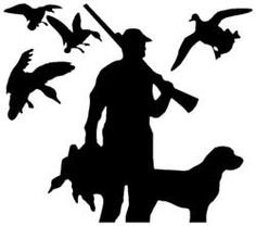Goose hunting clipart
