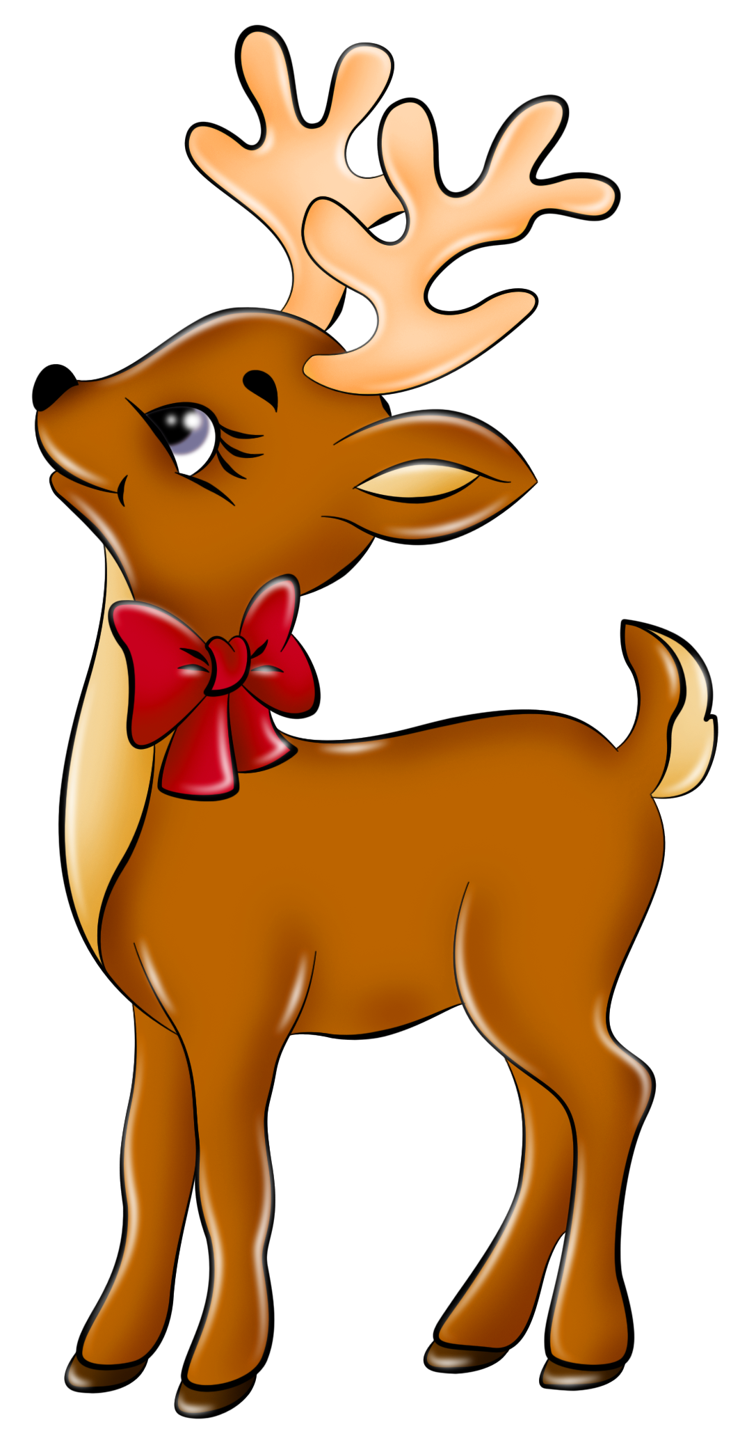 Christmas reindeer clipart vector
