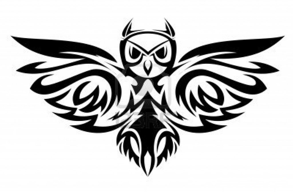 Tribal Open Wings Owl Tattoo Design | Fresh 2017 Tattoos Ideas