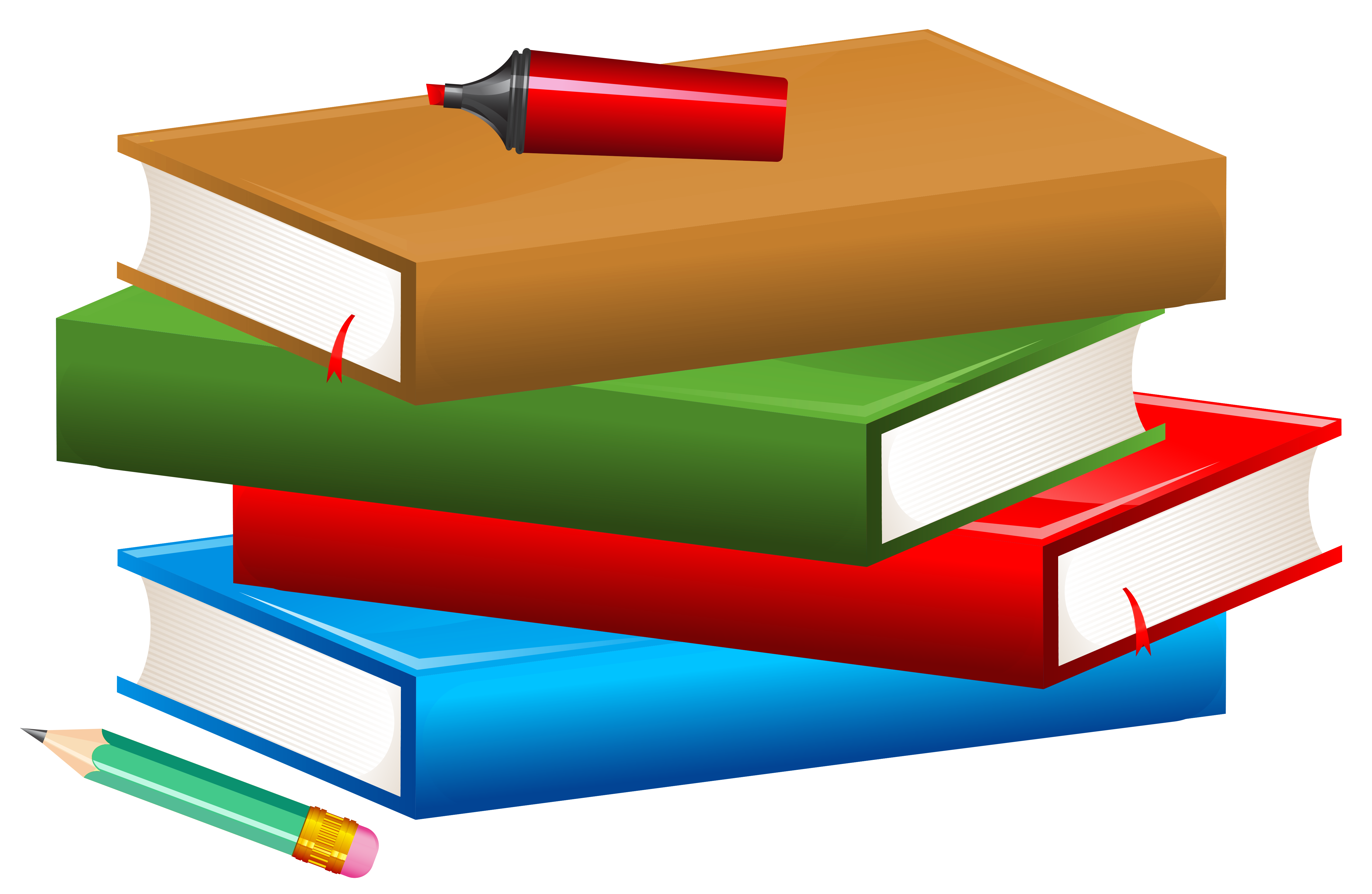 38+ Books And Pencils Clip Art
