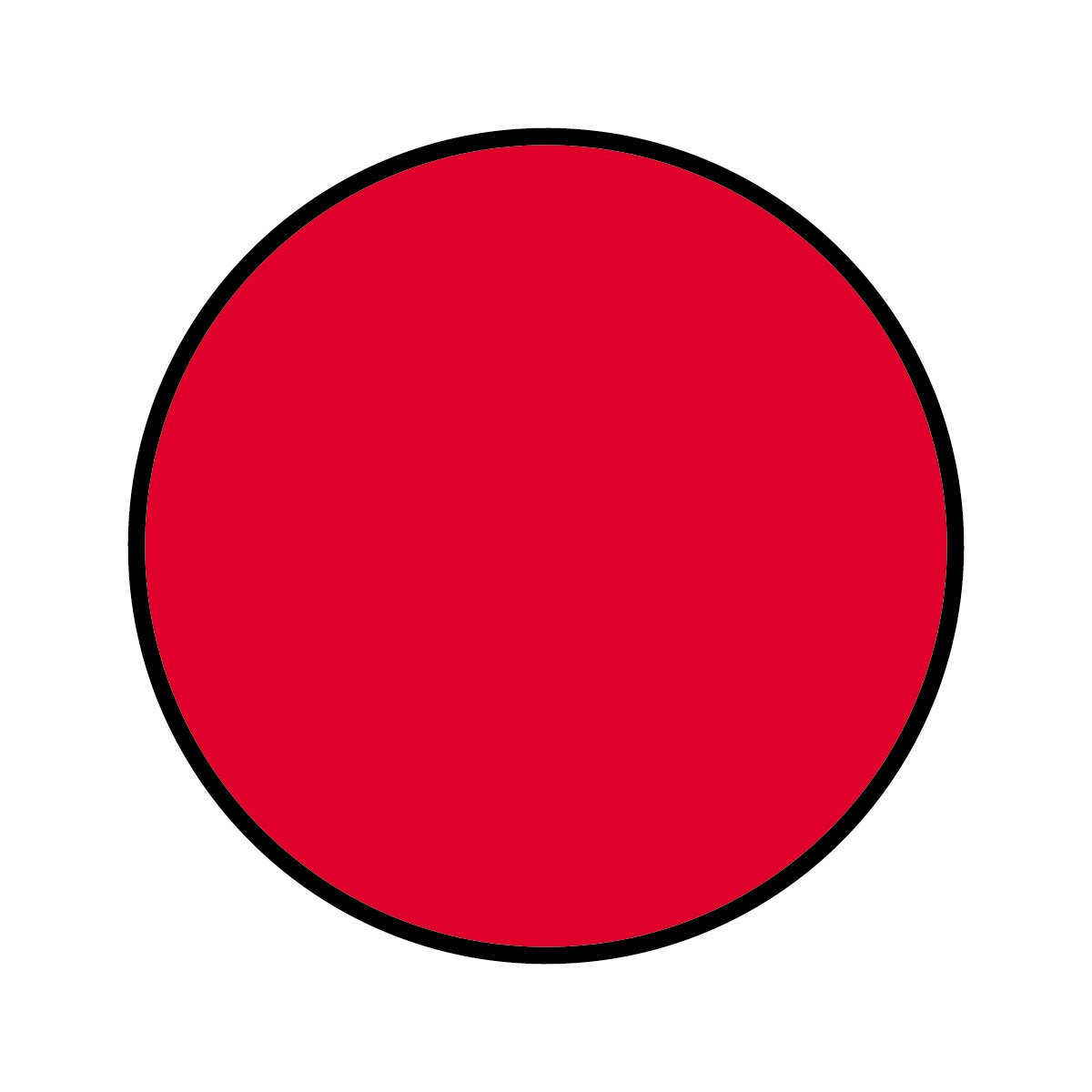 Red circle clipart