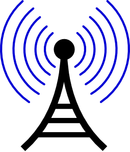 Radio/wireless Tower clip art - vector clip art online, royalty ...