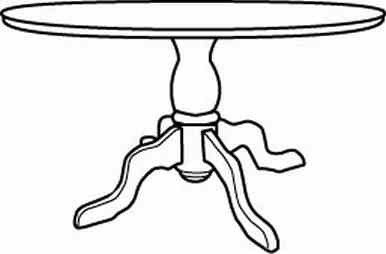 Table Line Drawing - ClipArt Best