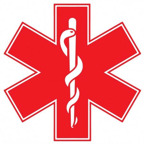 Red Star of Life Reflective Helmet Decal Police Fire EMS Viny ...