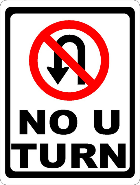 No U Turn Sign - ClipArt Best