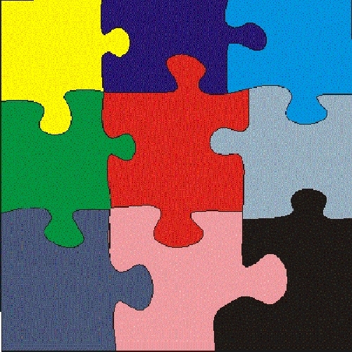 Best Photos of Nine Piece Puzzle Template - 9 Piece Puzzle ...